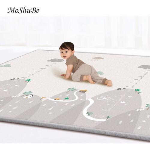 200*180cm Baby Mat 1cm Thick Play Mat Carpet Foam Puzzle Mats Kid Crawl Developing Playmat Infant Blanket Toddler Rug