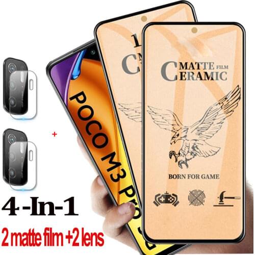 Matte Frosted Glass Poko M3 Pro 5g Screen Protector Pocco M3 Pro Soft Protective Film For Xiaomi Poco M3 Pro 5G Ceramic Glass