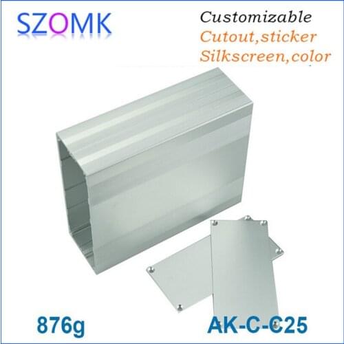 1 piece, 68*145*200mm customizable electronics enclosures for pcb aluminum box enclosure aluminum amplifier case