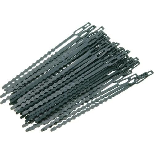 50Pcs Reusable Garden Cable Ties Plant Support Shrubs Fastener Tree Locking Nylon Adjustable Plastic Cable Ties Garden Tools