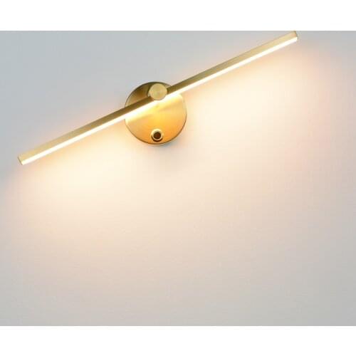 Nordic LED Indoor Wall Lamps 8W Wall Lights For Home Bedroom Bedside Mirror Front With Switch Wall Sconce AC110V/220V