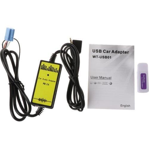 New ar Audio MP3 Interface CD Adapter Changer AUX SD USB Data Cable Mini 8Pin For VW Skoda