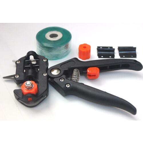 Black Color Simple Package +3Blades +1Tape Fruit Bonsai Tree Grafting Tools Secateurs Scissors Vaccination Knife Cutting Pruner