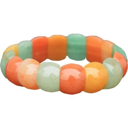 Drop Shipping Women Bracelets Bangles Green Yellow DONGLING Jade Crystal Bracelets Gift for Girl Fashion Jewelry