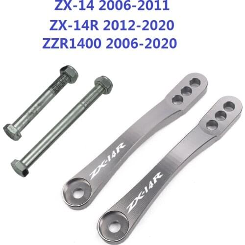 Motorcycle Rear Adjustable Suspension Lowering Links Lever Hardware Bolts For Kawasaki ZX-14 ZX-14R ZX1400 2006-2020 ZX14R