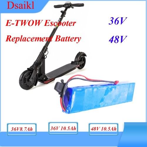 Replace e-twow escooter battery pack 36V 10Ah ebike lithium battery