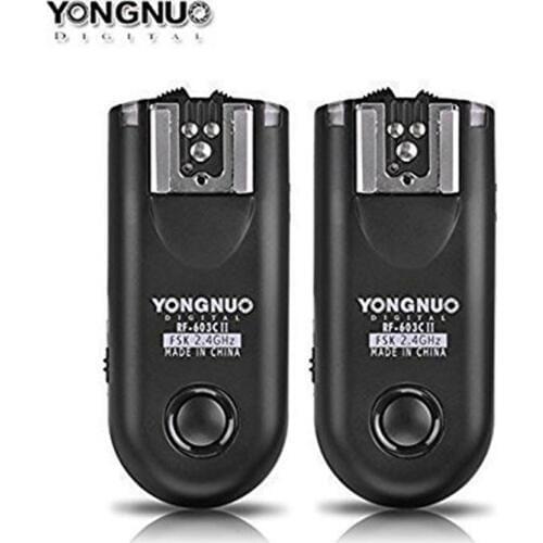 New designed Yongnuo RF-603II C1, RF603 ii RF 603 Flash Trigger 2 Transceivers for canon 450d 500d 550d 600d 60d 1000d 1200d 60d