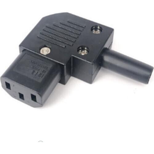 IEC 320 C13 Angled Rewireable Connector adapter electrical Inlet Plug CE Approval
