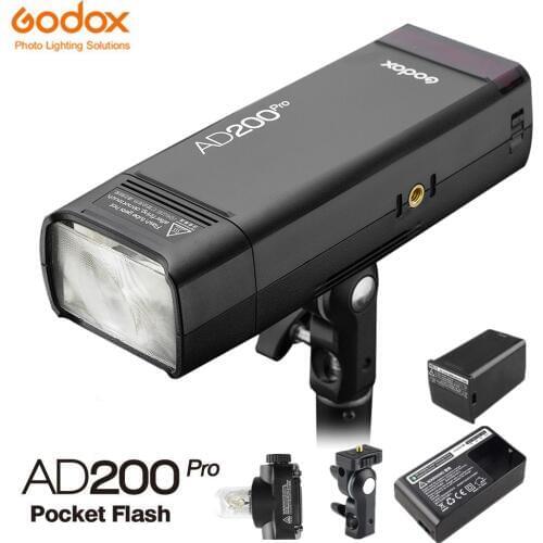 In Stock!!! Godox AD200Pro TTL 1/8000 HSS with Built-in 2.4G Wireless X System Outdoor Flash Light with 2900mAh Lithimu Battery