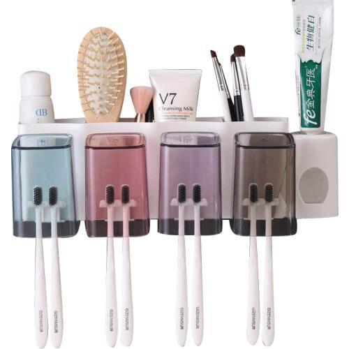 Toothbrush holdeer toothbrush cup holder toothbrush holder wall moimted bathroom gadgets