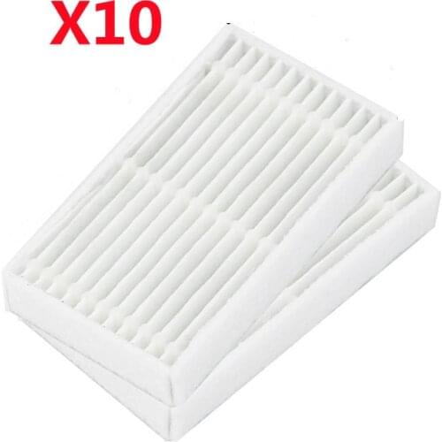 10 pieces/lot Robot Vacuum Cleaner Parts HEPA Filter for haier Xshuai T370 KK320-BG T350B j3500 SWR-T320S