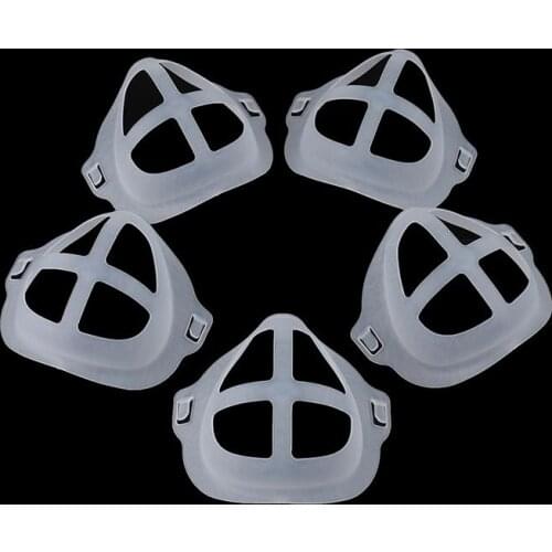 3D Mouth Mask Support Breathing Assist Help Mask Inner Cushion Bracket Food Grade Silicone Mask Holder Breathable Valve
