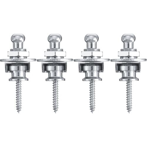 4pcs Guitar Strap Lock Strap lock Straplock Button for all Acoustic Electric Bass Guitar Strap Non-slip Nails