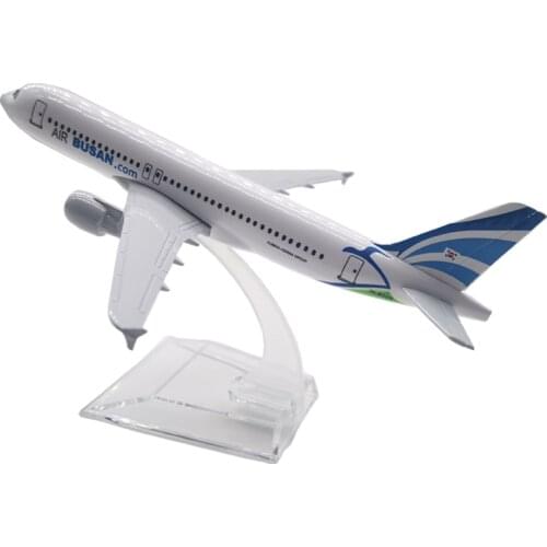 A380 BUSAN AIRLINERS 16CM AIRWAYS CONCORDE METAL ALLOY MODEL PLANE AIRCRAFT TOYS FOR CHILDREN AIRPLANE BIRTHDAY GIFT