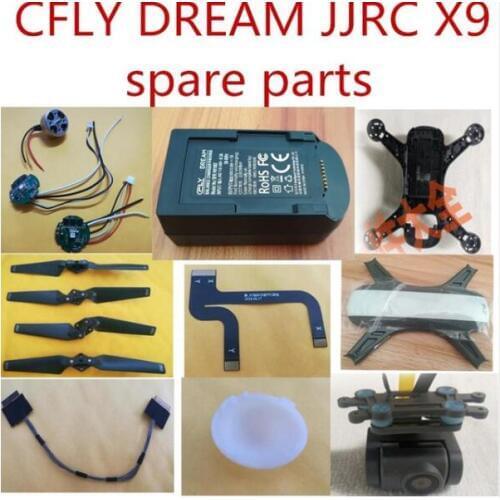 CFLY C-FLY DREAM JJRC X9 RC Quadcopter spare parts body shell blades motor esc camera cable lampshade cahrge set control