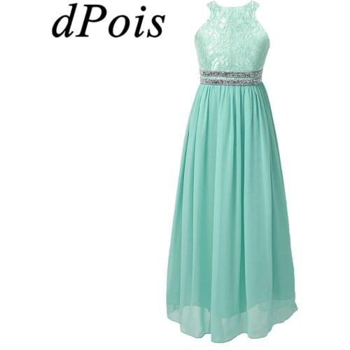 Kids Dresses Chiffon Floral Lace Dress Princess Girls Pageant Dress Wedding Party First Communion Dress for Girls Dance Wear