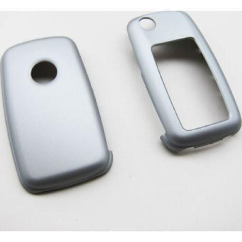 Remote Flip Key Cover Case Skin Shell Cap Fob Protection Silver for VW MK6 SEAT SKODA