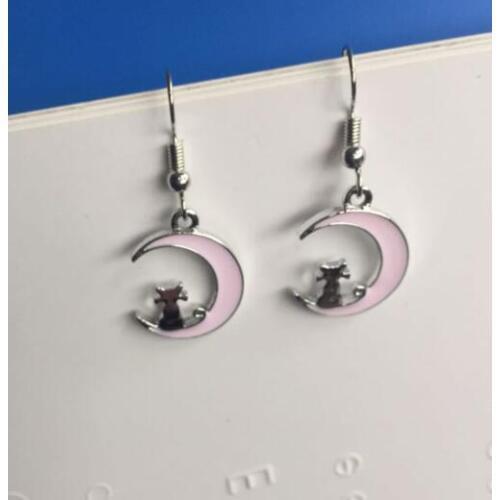 Ey006 2018 hot sale Bohemia New Exquisite Women alloy Moon Earrings Female charm jewelry