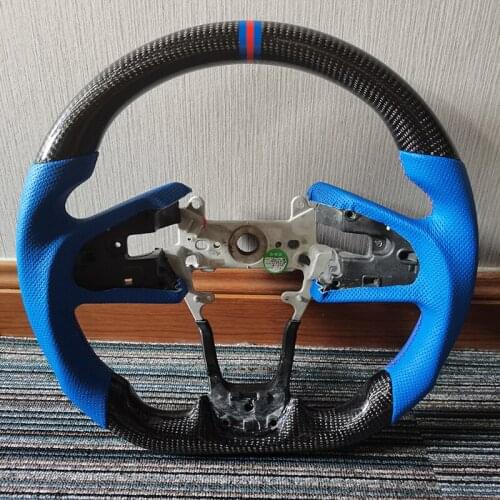 Carbon Fiber Racing Steering Wheel Preforated Leather For Honda Civic 16-21 10th