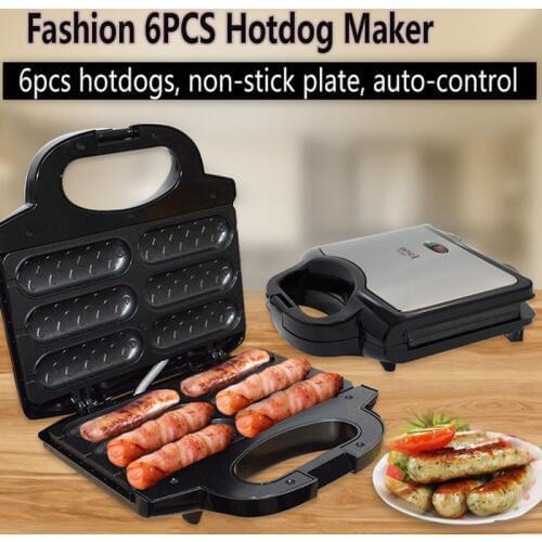 Kbxstart Electric Sausage Machine Crispy Hot Dog Bar Maker Corn Grill Home Breakfast Muffin Frying Pan 220V