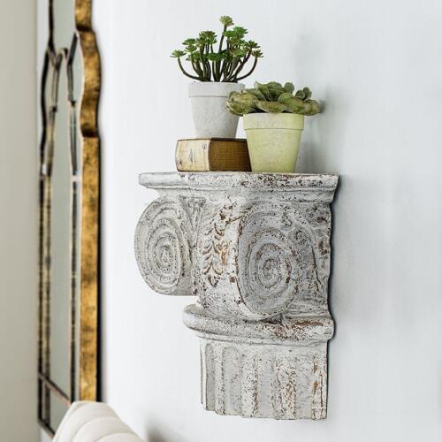 Classic Retro Roman Column Wall Hanging Rack European Retro Old Jewelry Flower Stand