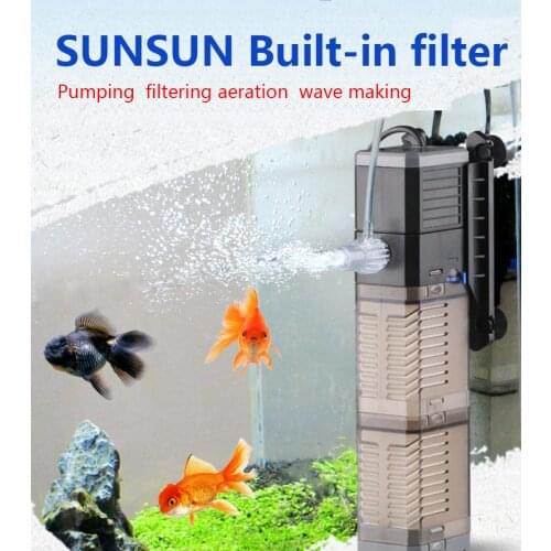 Super 4 In 1 Sunsun Internal Aquarium Filter Pump Fish Tank Multifunction Wave Maker Water Circulation Air Pump Filter