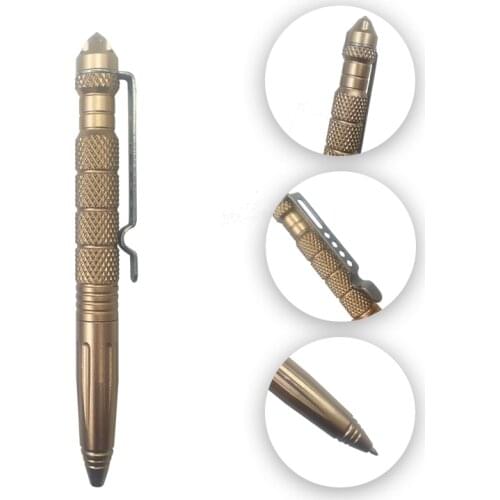 Tactical Pen Self Defence Pen Multipurpose Aviation Aluminum Self Defense Pen Tool Anti-skid Portable Pen