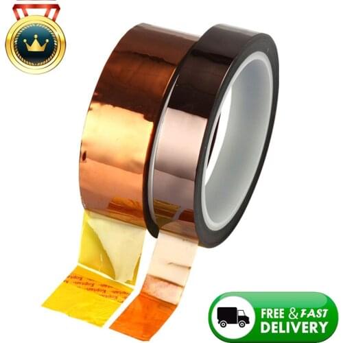 3D Printer Parts High Temperature Resistant Heat BGA Kapton Tape Polyimide Insulating Thermal Insulation Adhesive Tape