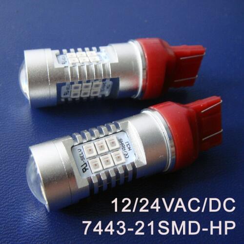 High quality 12/24V 10W T20 7443 Car led bulb W21/5W Rear lamps Stoplight,Brake light Auto Parking light free shipping 50pcs/lot