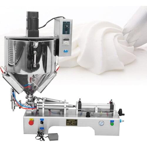 100-1000ml Heating Mixing Hopper Peanut Butter Filler Jam Chilli Sauce Filling Machine Ketchup Sesame Soy Paste Salad Dressing