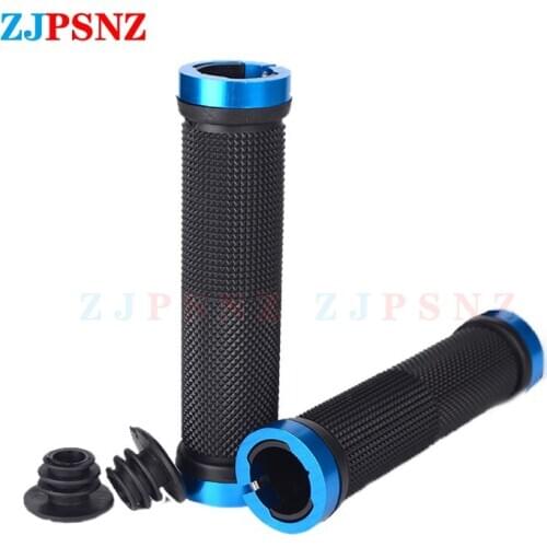 1 Pair Cycling Handlebar Grips Anti-Skid Rubber Bicycle Grips Mountain Bike Lock On Bicycle Handlebars End Grips High Quality