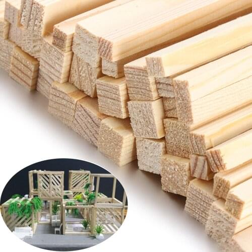 10/50Pcs Pine Round Wooden Rods Counting Sticks Educational Toys Durable Dowel For Building Model Woodworking DIY Crafts Tools