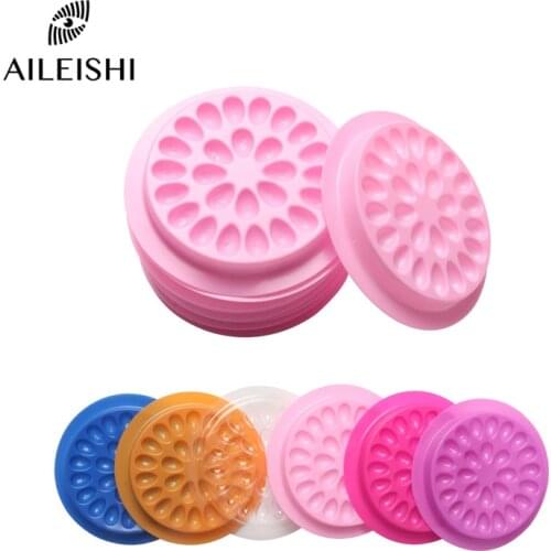 10PCS Glue Gasket Eyelash Glue Holder Adhesive Pallet Eyelash Extension Glue Pads Stand On Eyelash Plastic Makeup Tools