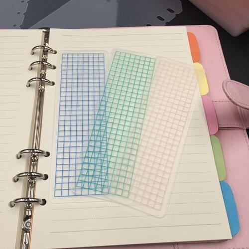 10pcs/lot 5*15cm Matte PVC Washi Tapes Organizer Tape Dispenser Ruler Tools Wrap Band Stationery