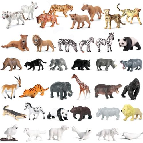 12PCS Safari Animals Figures Toys Different Varieties of Zoo Jungle Animal Toy Set Great Educational Toys for Kids Toddlers