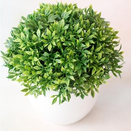 1pc Artificial Plants Fake 32 Mesh Bamboo Grass Potted Ornaments For Home Decoration Living Room Garden Decor Plants Pot