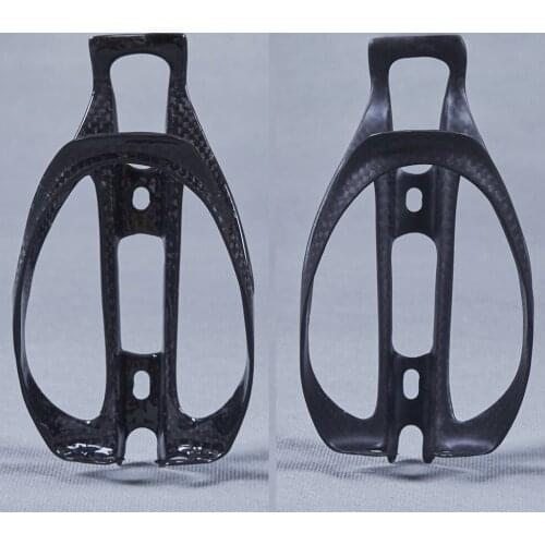 NO LOGO Full 3K Carbon Fibe Bottle Holder Bike Water Bottle Holder Cages Rack Mountain Bike Cages Road Bicycle Bottles Holders