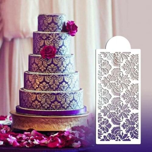 Billow Puff Fondant Icing Mold Fondant Cake Lace Embossed Hollow Cake Mould Decoration RERI889
