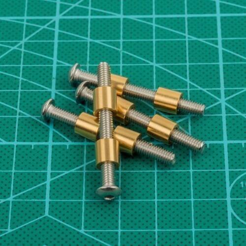 10pcs lot 6.8mm Loveless bolts M4 screws nuts loveless fasteners chef knife making DIY parts