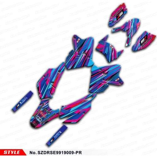 Aftermarket Graphics Design for DRZ400SM DRZ400E DRZ 400 SM Enduro DRZ400 SM E KLX 400R 99 to 19, Style No. SZDRSE9919009-PR