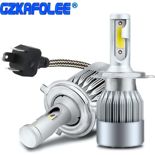 GZKAFOLEE 2PCS HB3 LED 5202 9003 9004 9005 9006 9007 9008 9012 Auto C6 Car Headlight Bulb Car Styling 6500K 8000K auto fog light