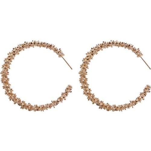 Temperament Personality simple Earring Fashion Exaggerate Simple Hoop Earrings for Women Party Creativity Wedding Jewelry Gifts