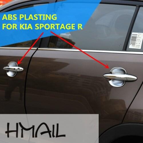 ABS chrome door handle door bowl cover for KIA SPORTAGER R,Free shipping car-styling plating electroplate protect trim sticker