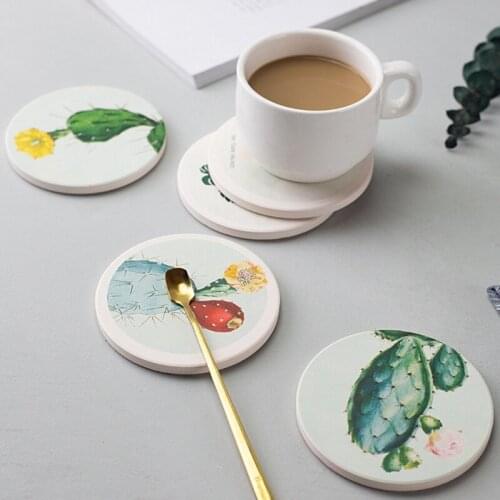 Diatomite Suction Cup Mat Household Tea Cup Mat L
