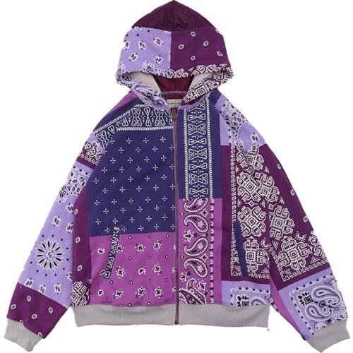 Kapital man high street Hooded Jacket trendy loose print jacket windbreaker jacket men