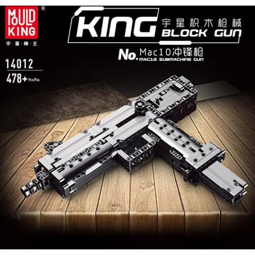 MOULD KING The Ingram M10 Submachine Gun Model sets Assembly Building blocks Bricks Toys Gifts 14012