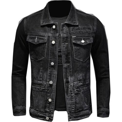 Mens blue denim jacket plus size thickening warm jacket size 5XL new winter style