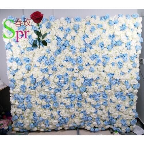 SPR Low Moq high quality Beautiful Wedding Decorative Backdrop Panels Artificial Flower Wall Panel