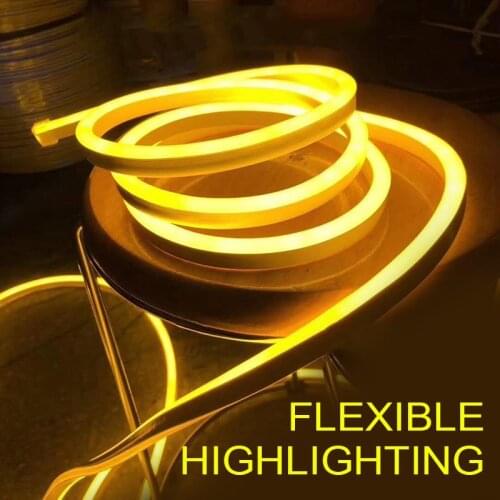 LED Neon Strip Light Cuttable For DIY Decor LED Light Waterproof SMD 2835 Flexible LED Neon Lights Flexible LED Strip Decor