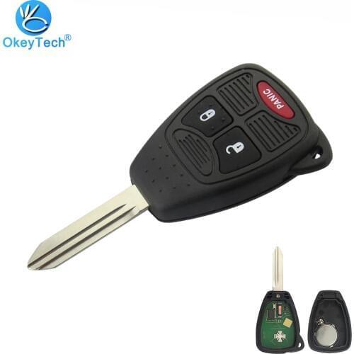 OkeyTech 3 Button 315Mhz ID46 PCF7941 Chip Smart Car Remote Key For Chrysler Dodge Caliber Jeep Patriot Pacifica Liberty FCC M3N